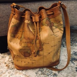 World Map Bucket Bag